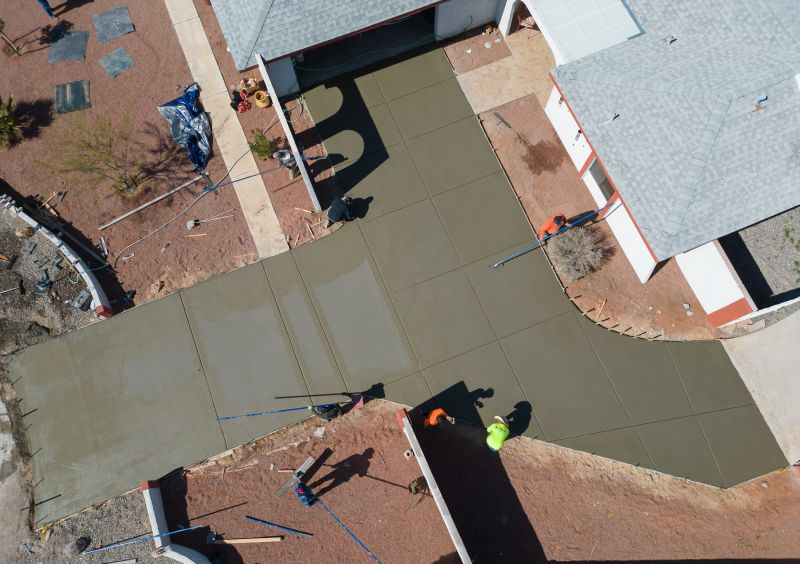 Finished Exposed Aggregate Driveway